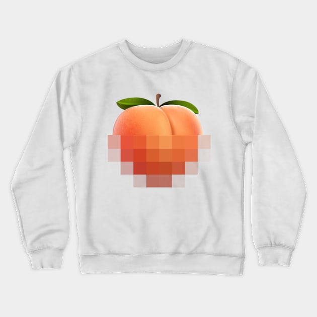 Peach Emoji Crewneck Sweatshirt by MinimalFun